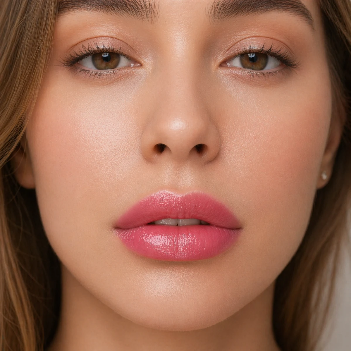 Soft lip blush cosmetic tattoo result