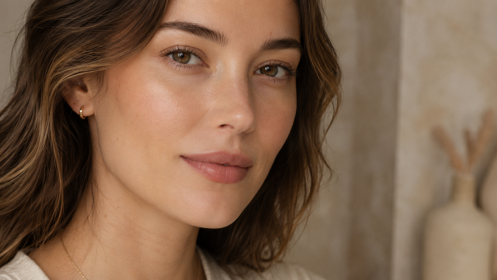 Soft healed lip blush result showing natural colour and subtle definition