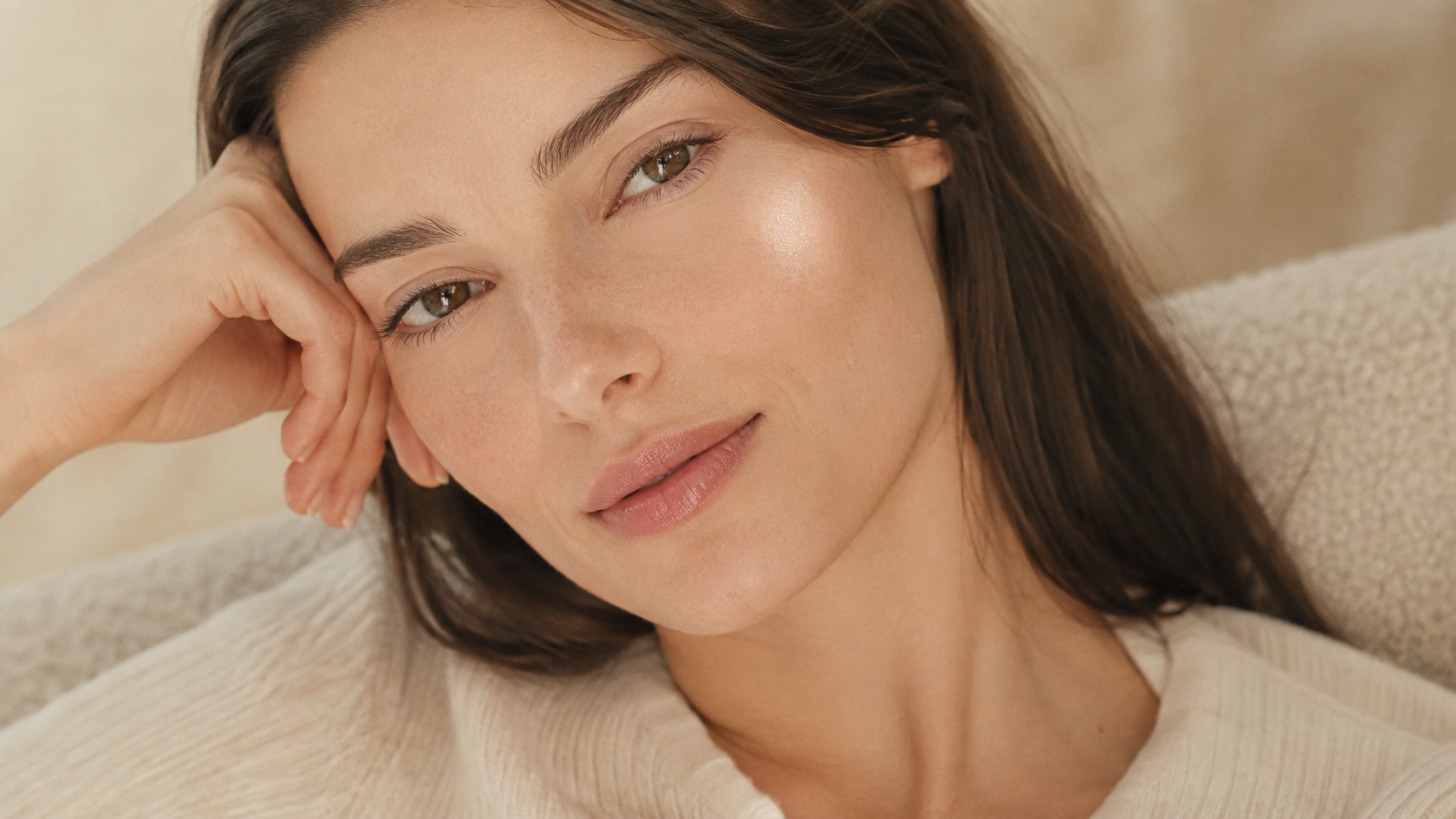 Soft editorial close-up showing natural lips for a lip blush healing guide